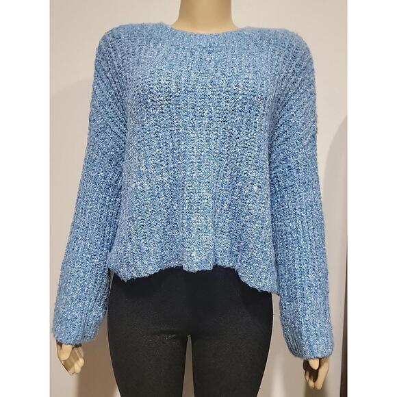 Sincerely Jules Size S Womens NWT Blue Knit Cozy Long Sleeve Sweater NWT #W1 - Picture 7 of 11